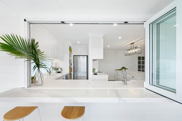 This entertainers paradise just received a massive internal facelift. From concept to completion we loved transforming this tired home. Our scope of work included a brand new designer kitchen complete with a combined laundry and walk-in-pantry. We also re-created four wet rooms including the main bathroom, ensuite, powder room and guest bathroom with it's very own private steam room oasis.